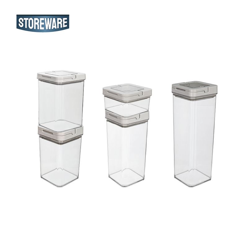 STOREWARE - Set 5 Contenedores Herméticos Alimentos Storeware 5 un