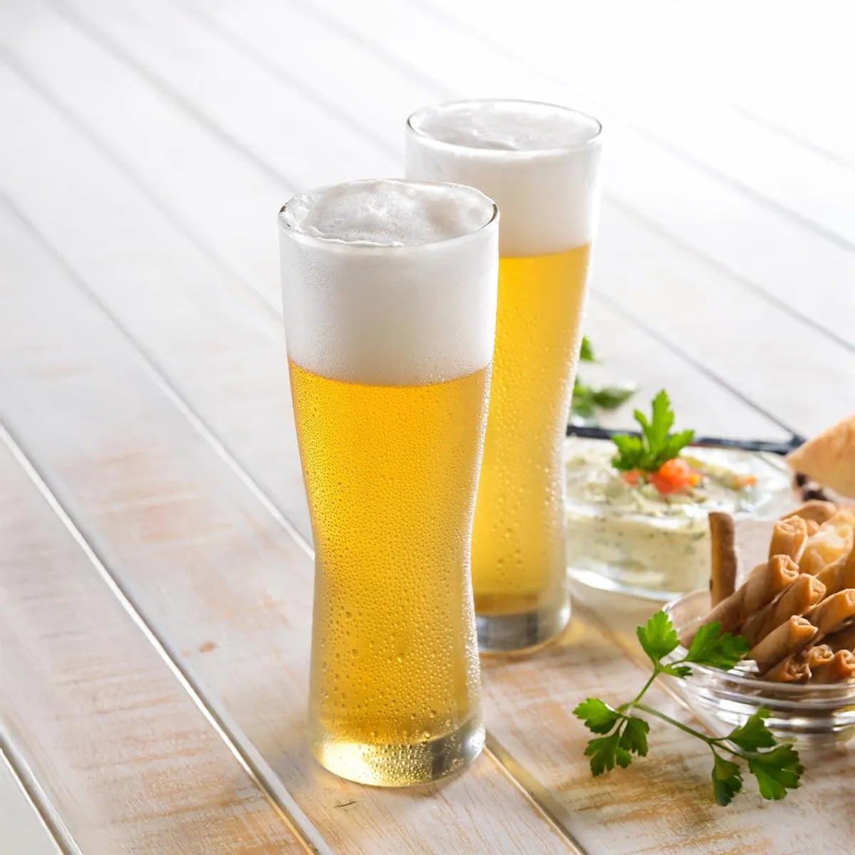 CRISTAR - Set de 4 Vasos Cerveceros de Vidrio 391ml Cristar