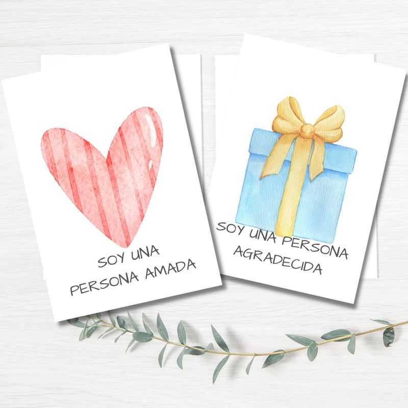 LAFANTINA - TARJETAS DE APRENDIZAJE INFANTIL DE AFIRMACIONES SOY