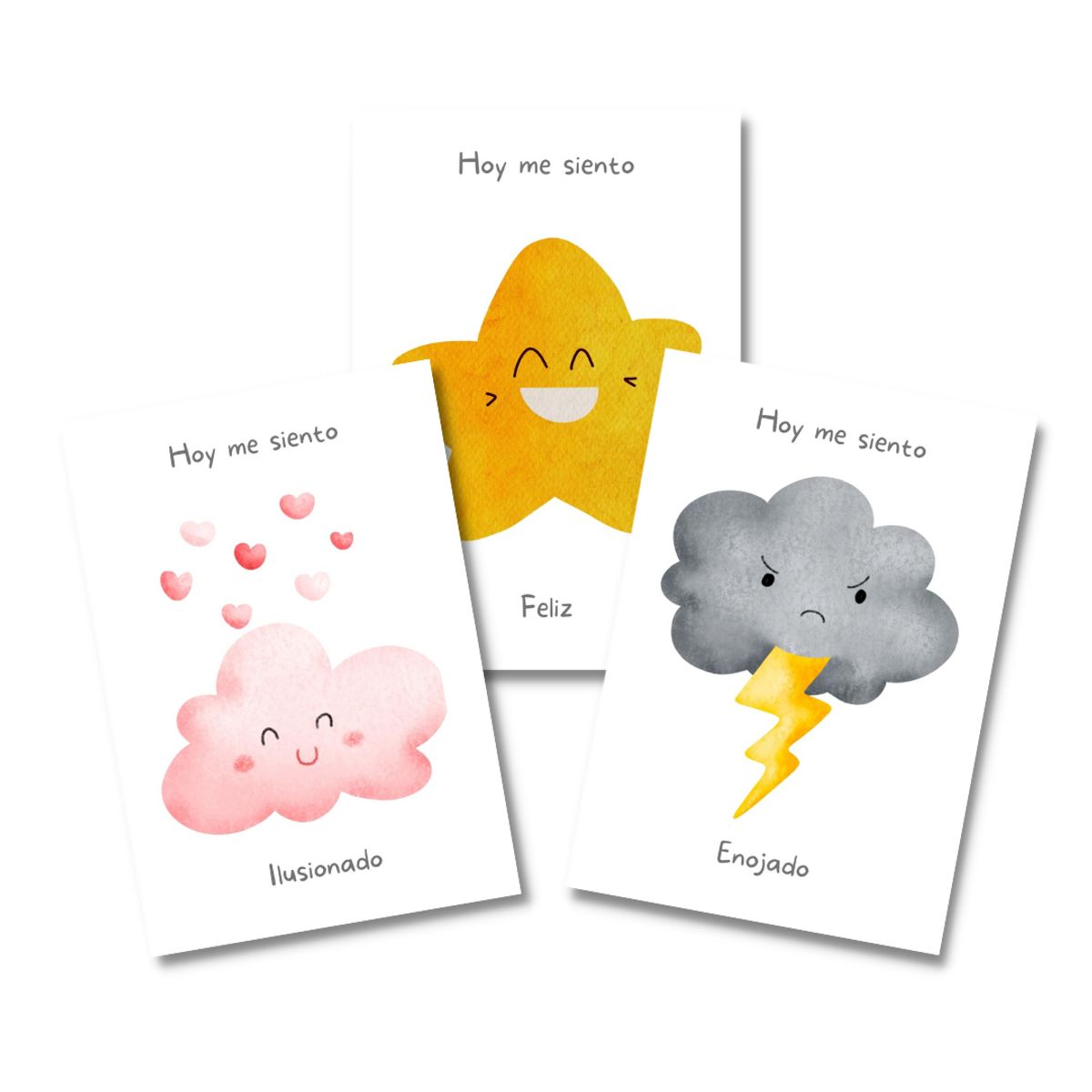 LAFANTINA - TARJETAS DE APRENDIZAJE INFANTIL Y EMOCIONES HOY ME SIENTO