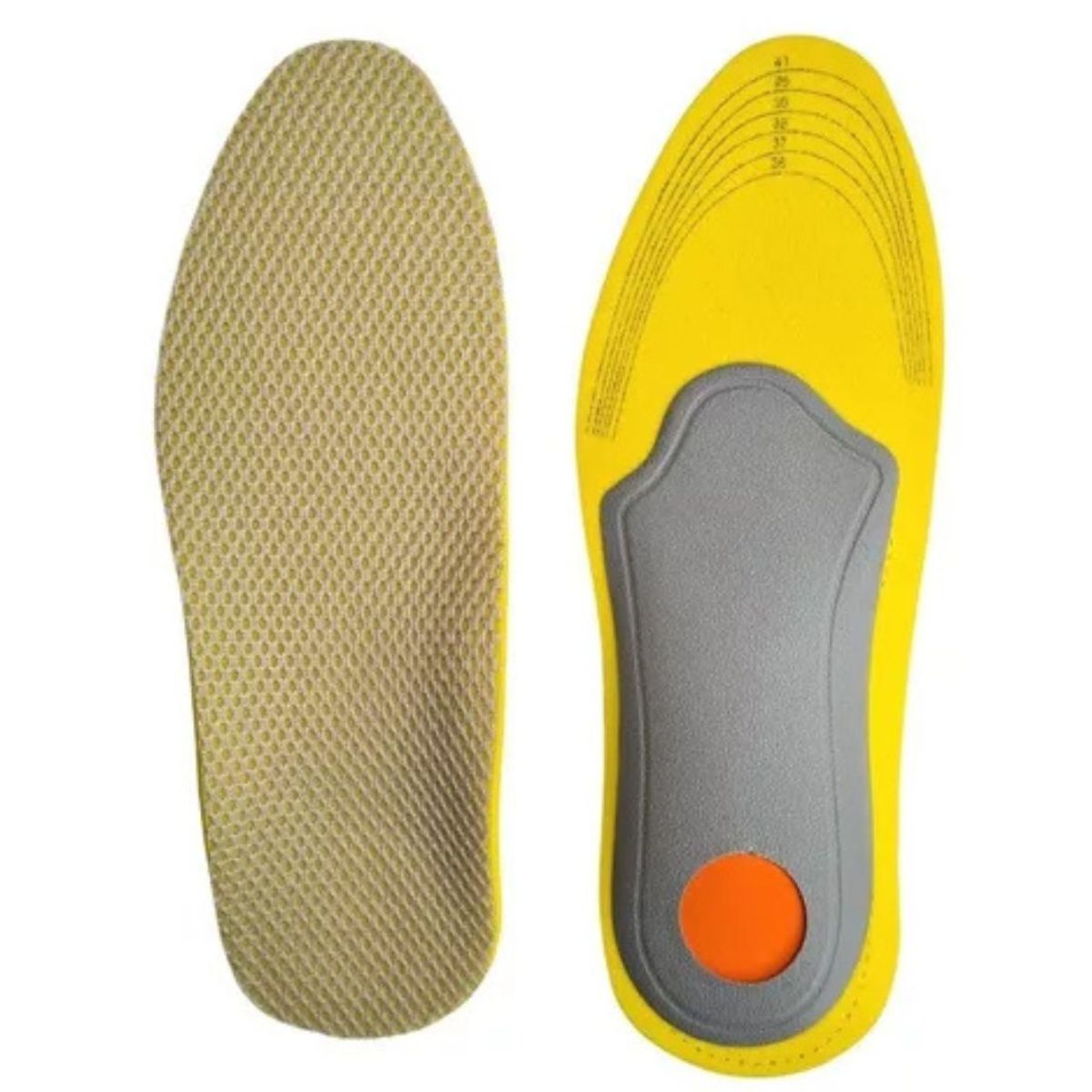 LIKE SHOP - Par Plantillas Pie Cavo/plano Ortopédicas Ajustables Espolón Hombre 641