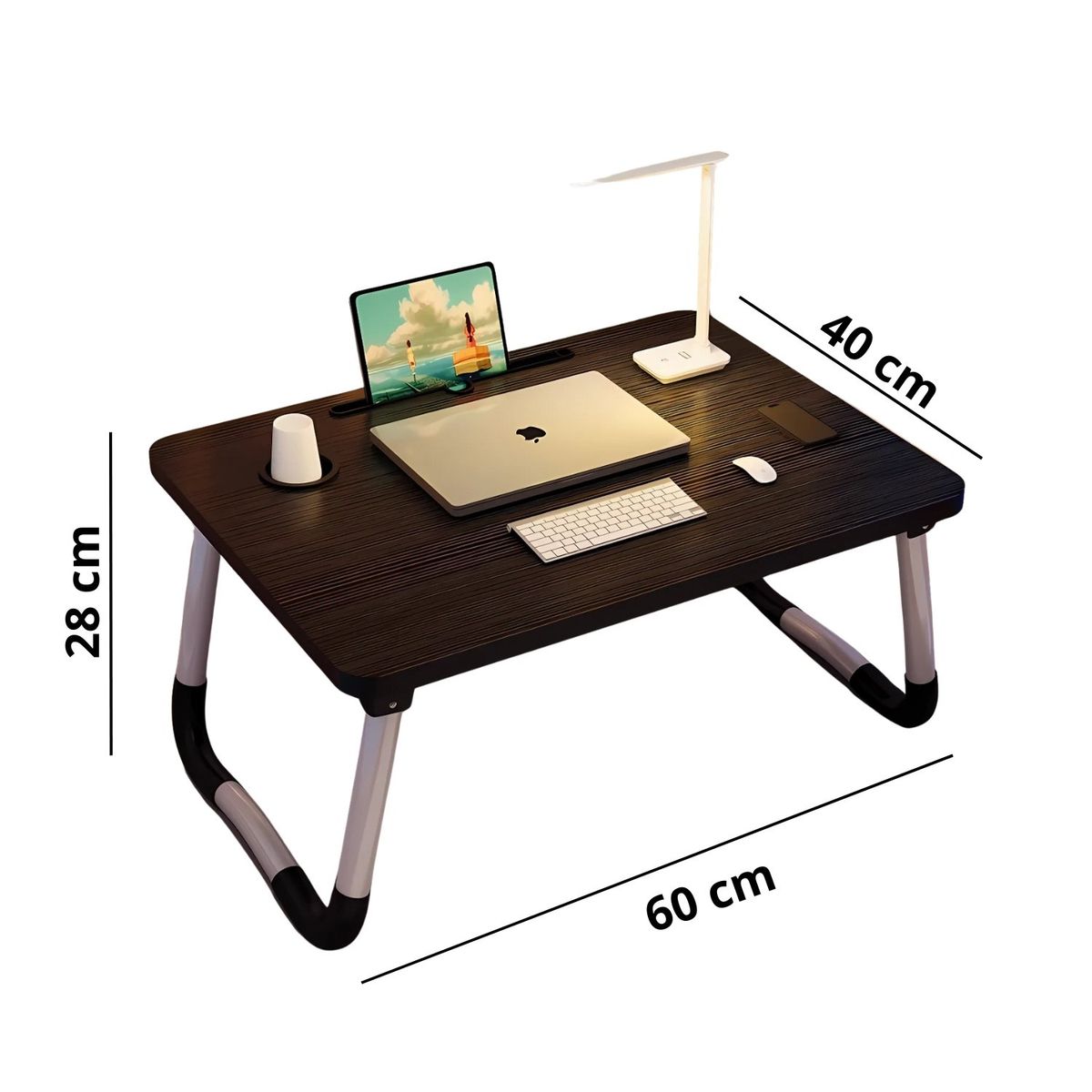CRUSEC - Mini Escritorio Mesa De Estudio Plegable Portátil