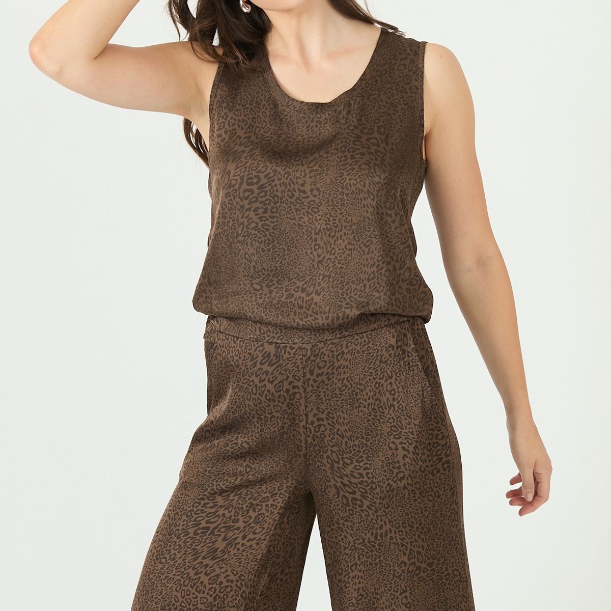 PRIVILEGE - Blusa vison estampada 2383