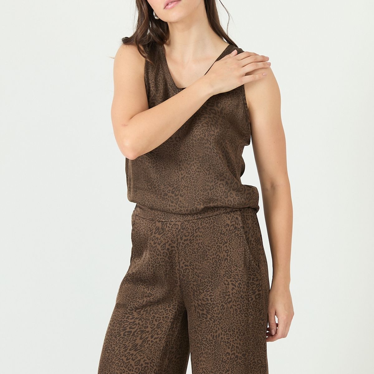 PRIVILEGE - Blusa vison estampada 2383