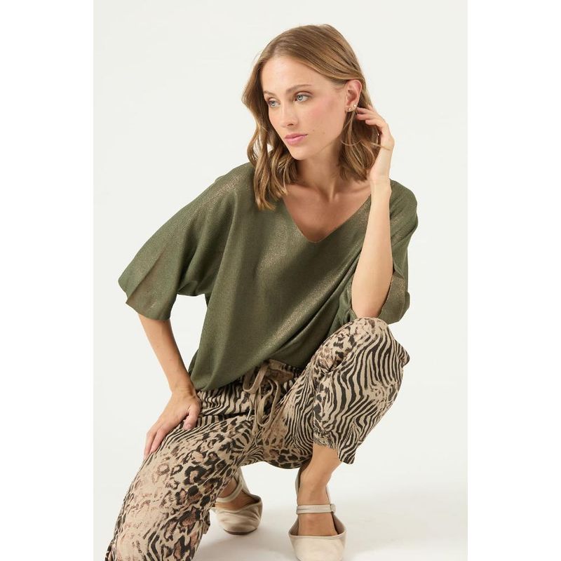 PRIVILEGE - Sweater verde PRIVILEGE 2408 - Verde