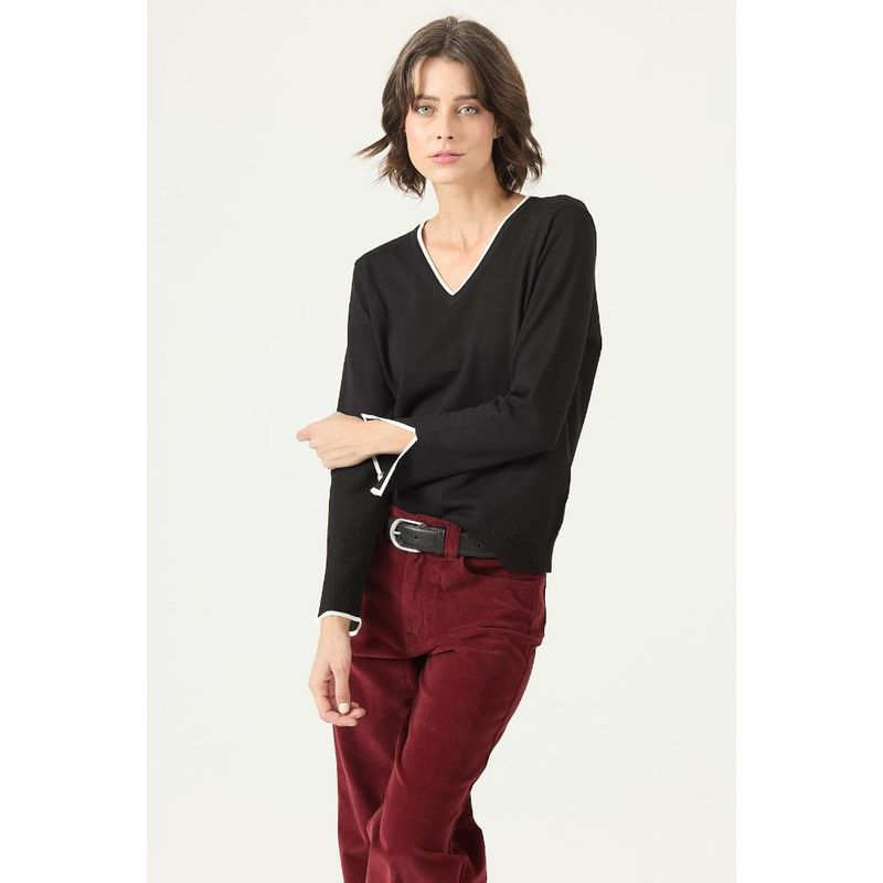 PRIVILEGE - Sweater negro PRIVILEGE 2758 - Negro