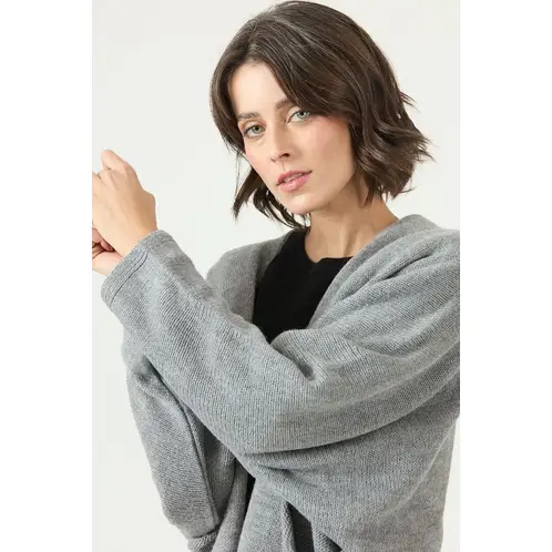 PRIVILEGE - Tapado tejido gris 2768 - Gris