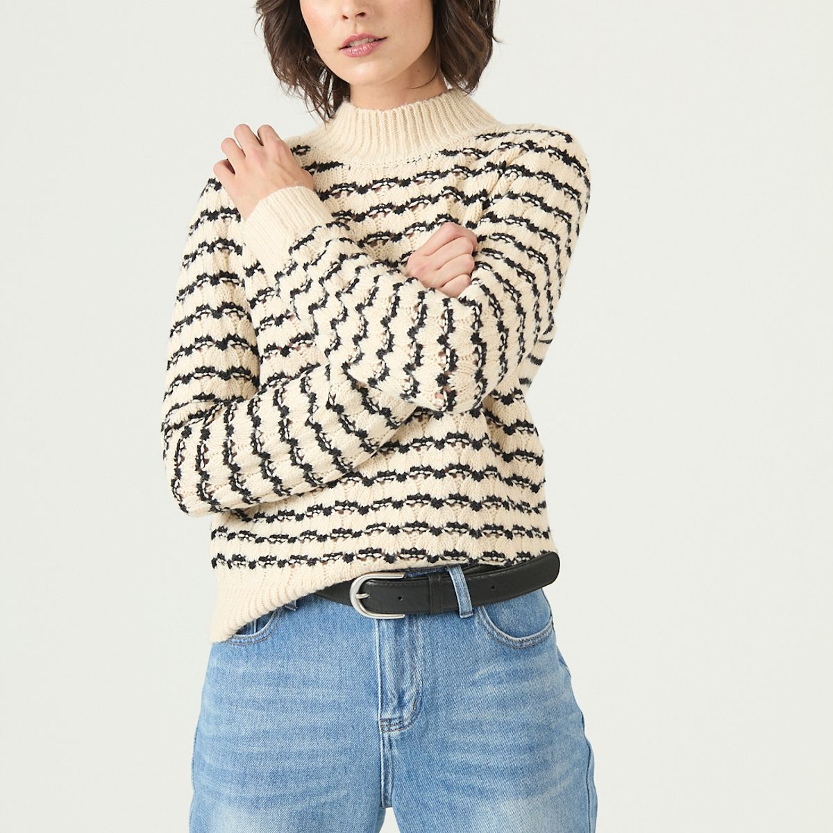 PRIVILEGE - Sweater crudo 2650