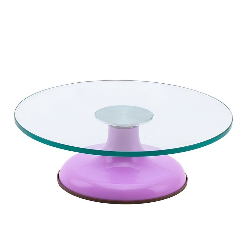 GENERICO - Base Giratoria Tortas Plato Giratorio Base Vidrio 30cm