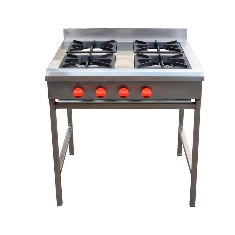 VENTUS - ANAFE 4 QUEMADORES INOX GLP VENTUS