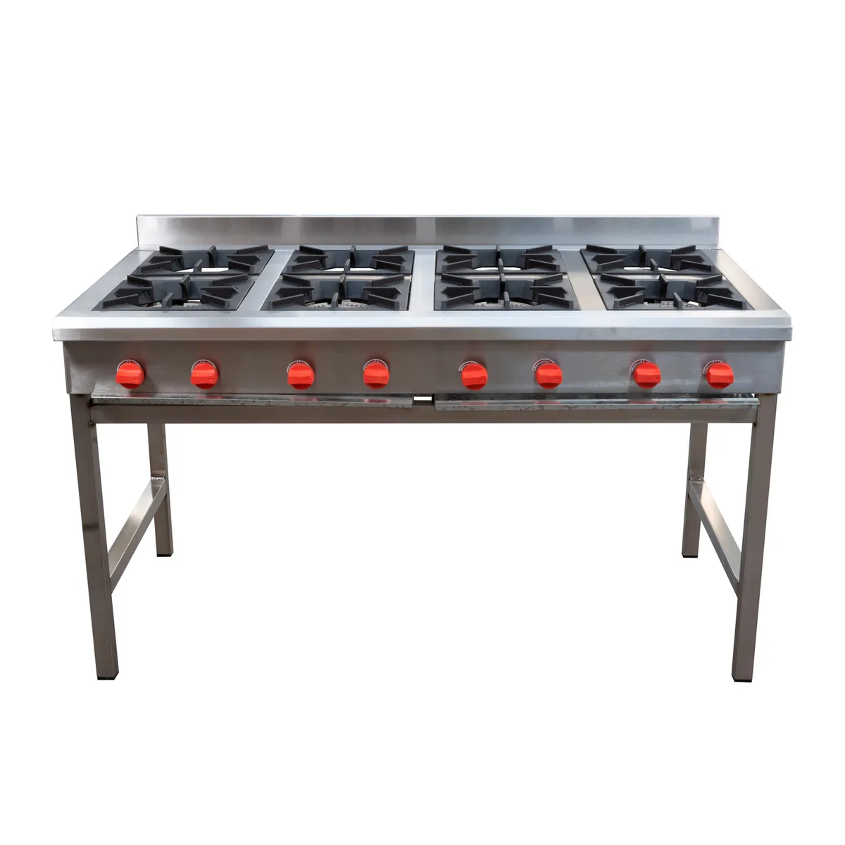 VENTUS - ANAFE 8 QUEMADORES INOX GLP