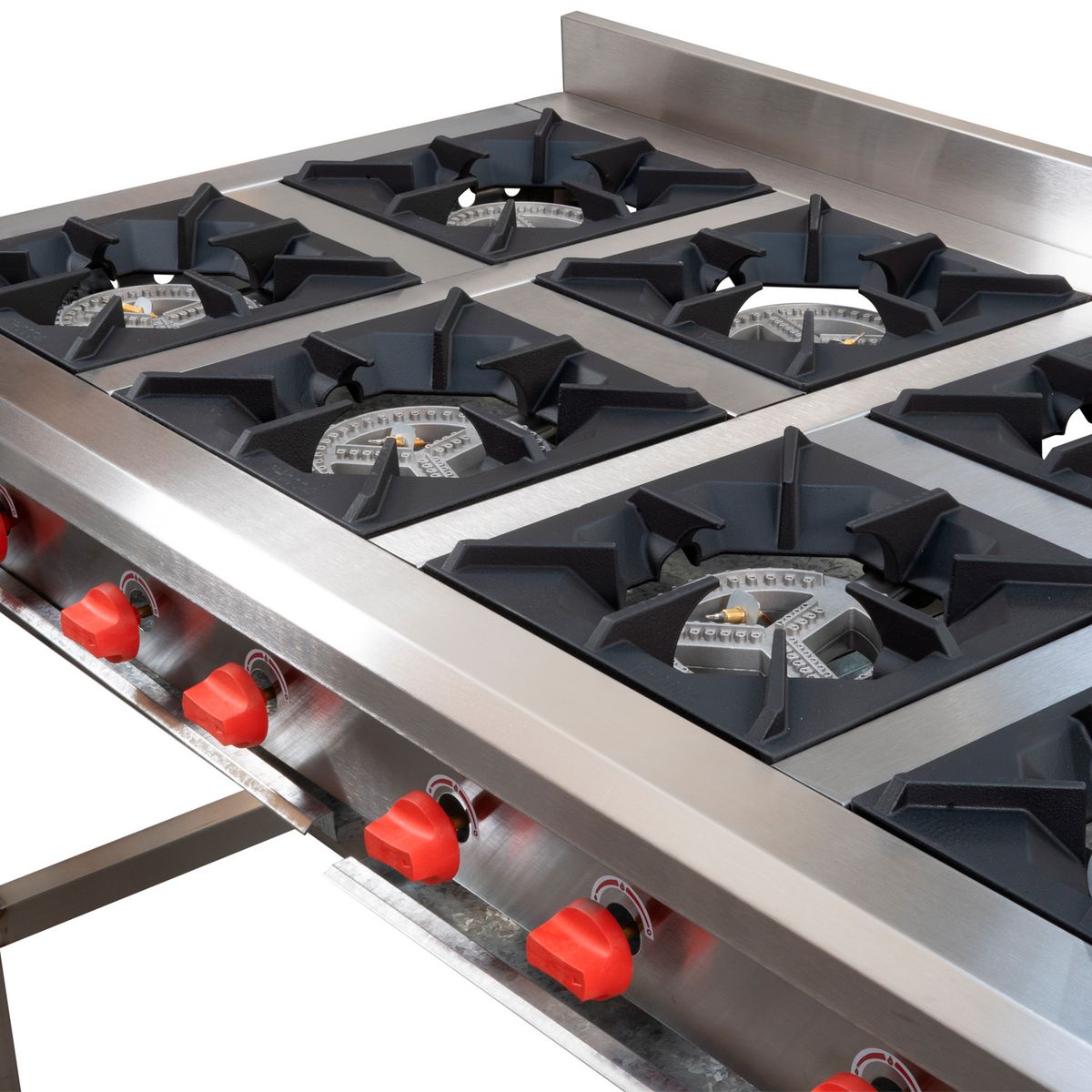 VENTUS - ANAFE 8 QUEMADORES INOX GLP