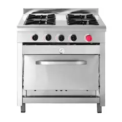VENTUS - COCINA 4 PLATOS INOXIDABLE MATE GLP