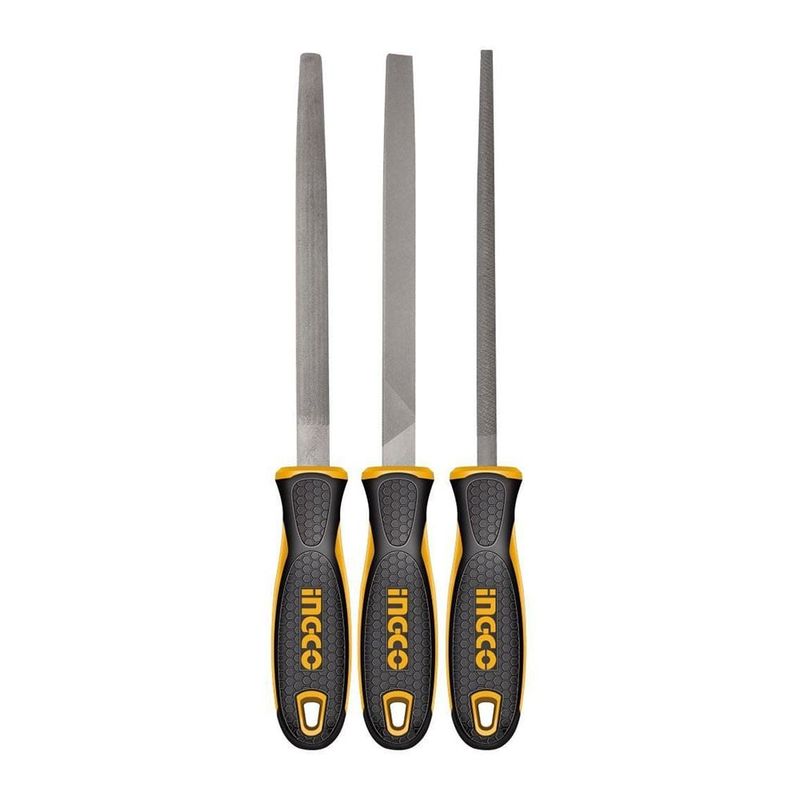INGCO - Set Limas Industrial Para Metal 3 Piezas 200Mm8 Ingco Hktfs1308