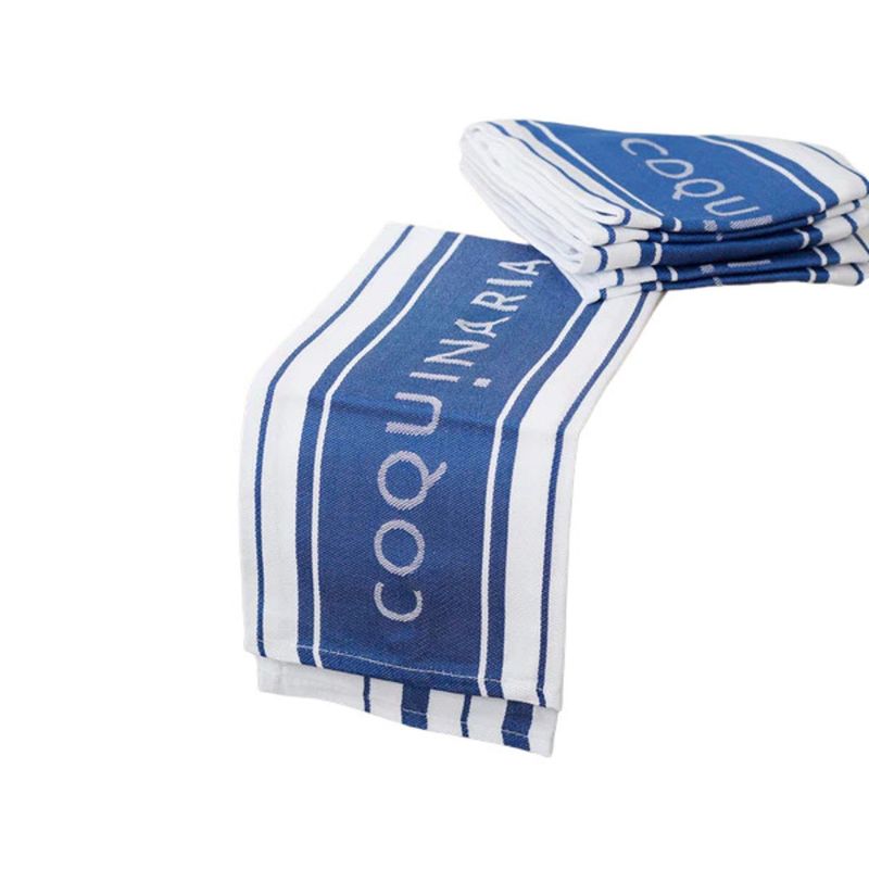 COQUINARIA - Set 4 Paños de Cocina Azules Coquinaria