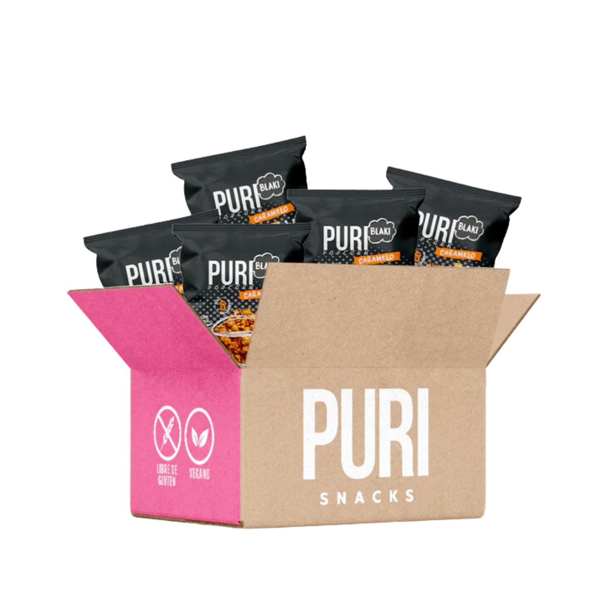 PURIPOP - Pack Colación 20 Puripop Individual Blaki Caramelo