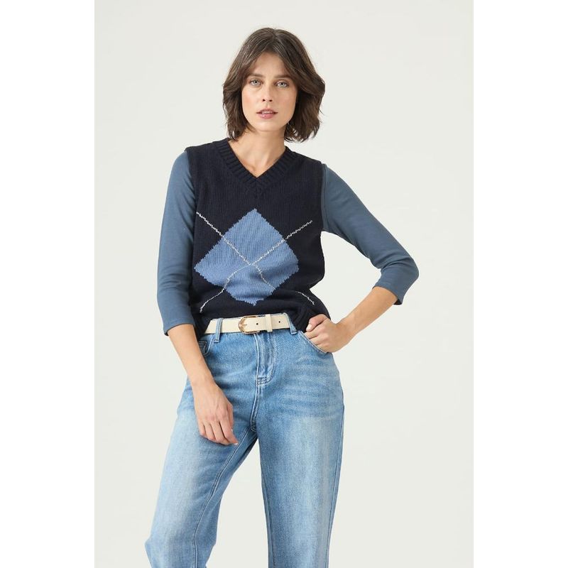 PRIVILEGE - Sweater azul marino PRIVILEGE 2684 - Azul Marino