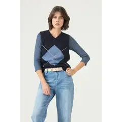 PRIVILEGE - Sweater azul marino 2684 - Azul Marino