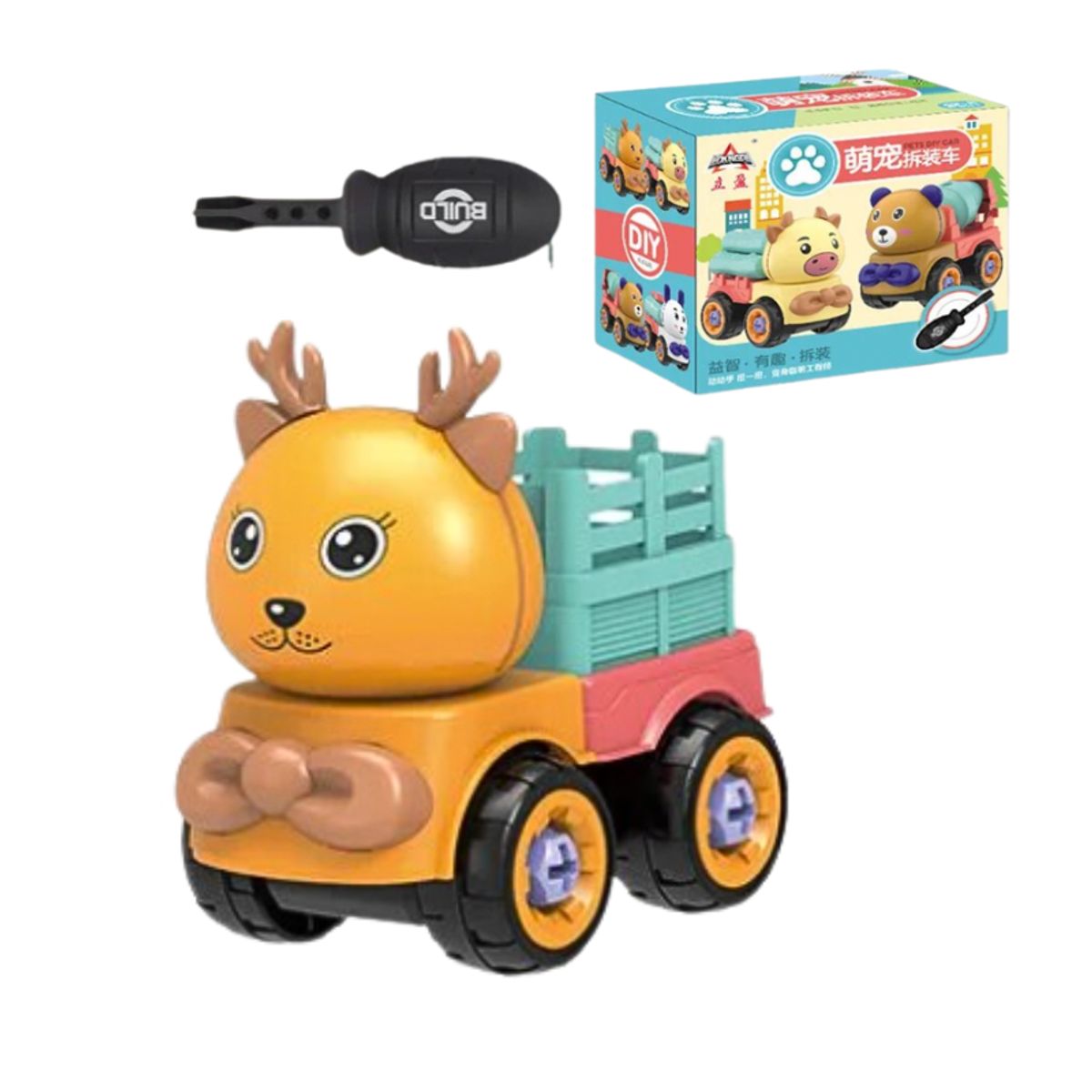 GENERICO - Camión Armable Y Desarmable De Animales Juguete Didáctico