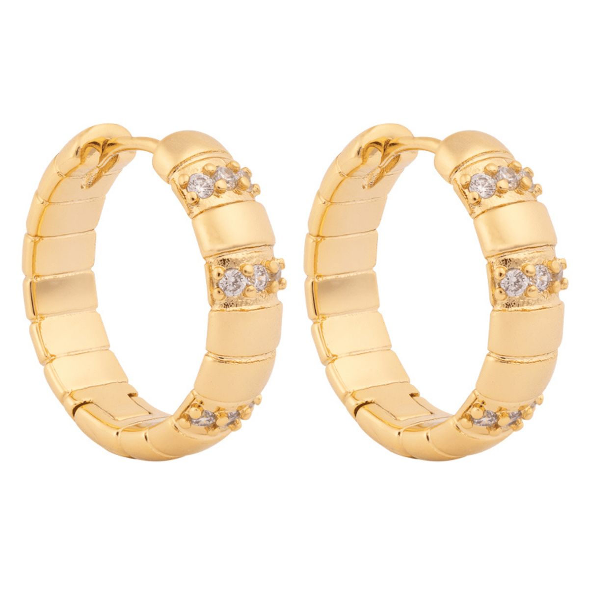 BOAZ JOYAS - ARGOLLAS BAÑADAS EN ORO TAI