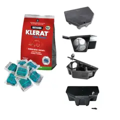GENERICO - 3 cajas cebaderas Ratox + Raticida Letal Murin Pasta Facoum