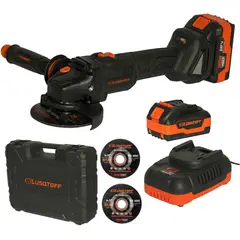 LUSQTOFF - Esmeril Angular Inalámbrico 18v Brushless 2 Bat 4ah