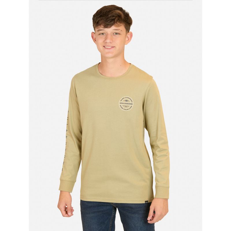 MAUI AND SONS - Polera ML Tiki Sunset Café Infantil Maui And Sons - Café