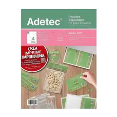 ADETEC - Kit Para Envasar 88x126mm Impresoras Inkjet-láser Cartax10h