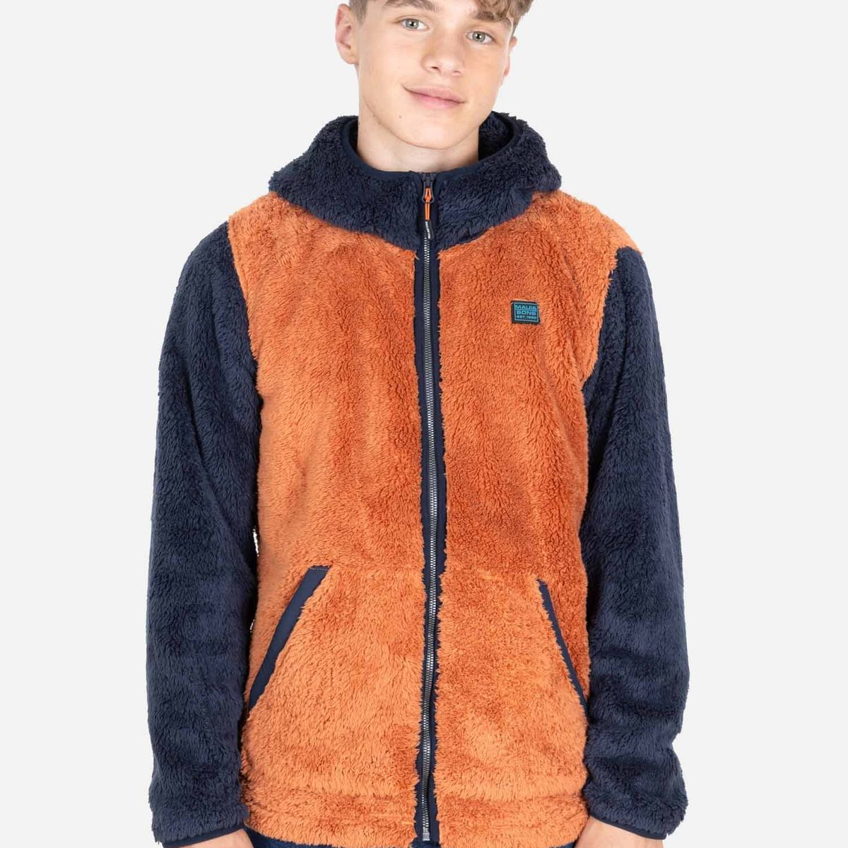 MAUI AND SONS - Poleron Chiporro Coral Naranjo Infantil Maui And Sons - Naranjo