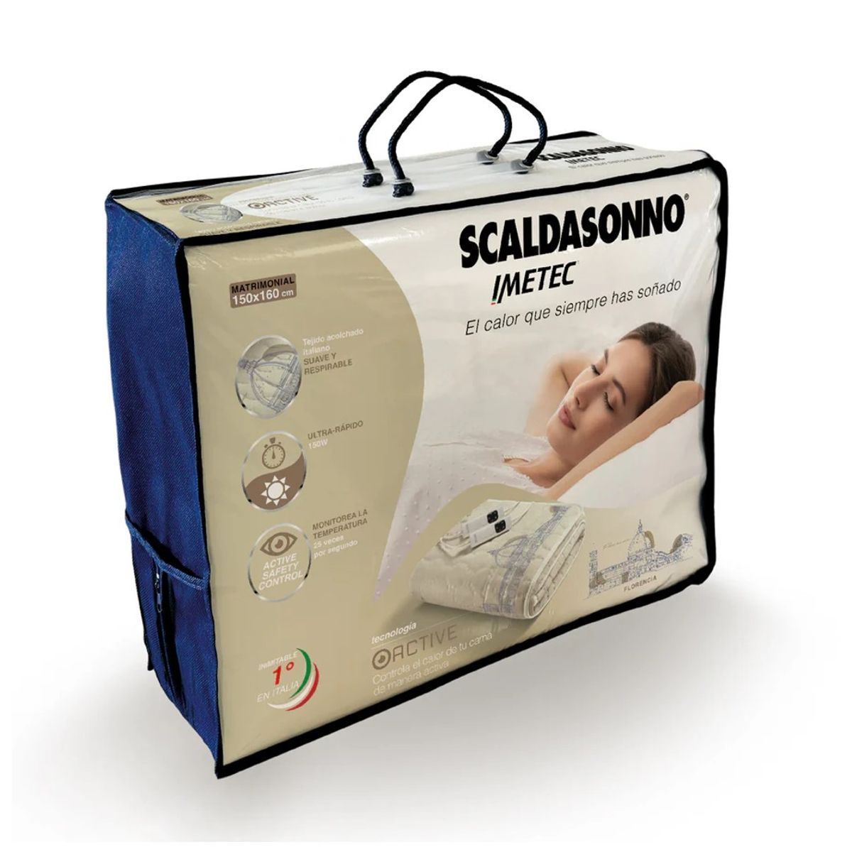 IMETEC - Calientacama Matrimonial Scaldasonno City Active Diseño Florencia