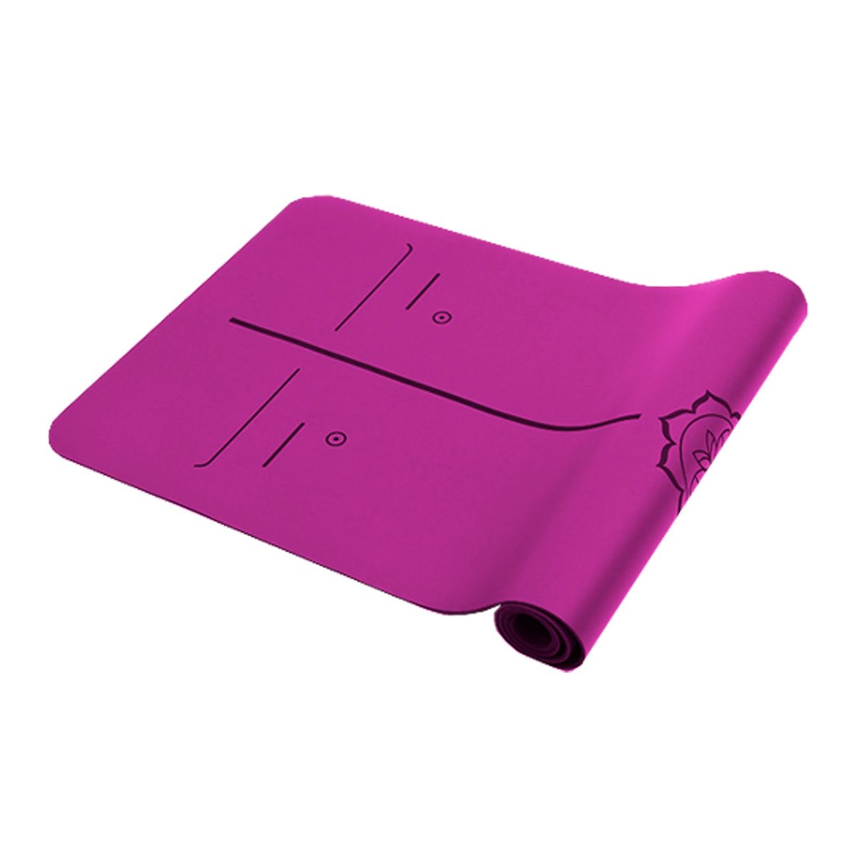 SDFIT - Mat de Yoga PU 5 mm Alta Calidad - Purpura