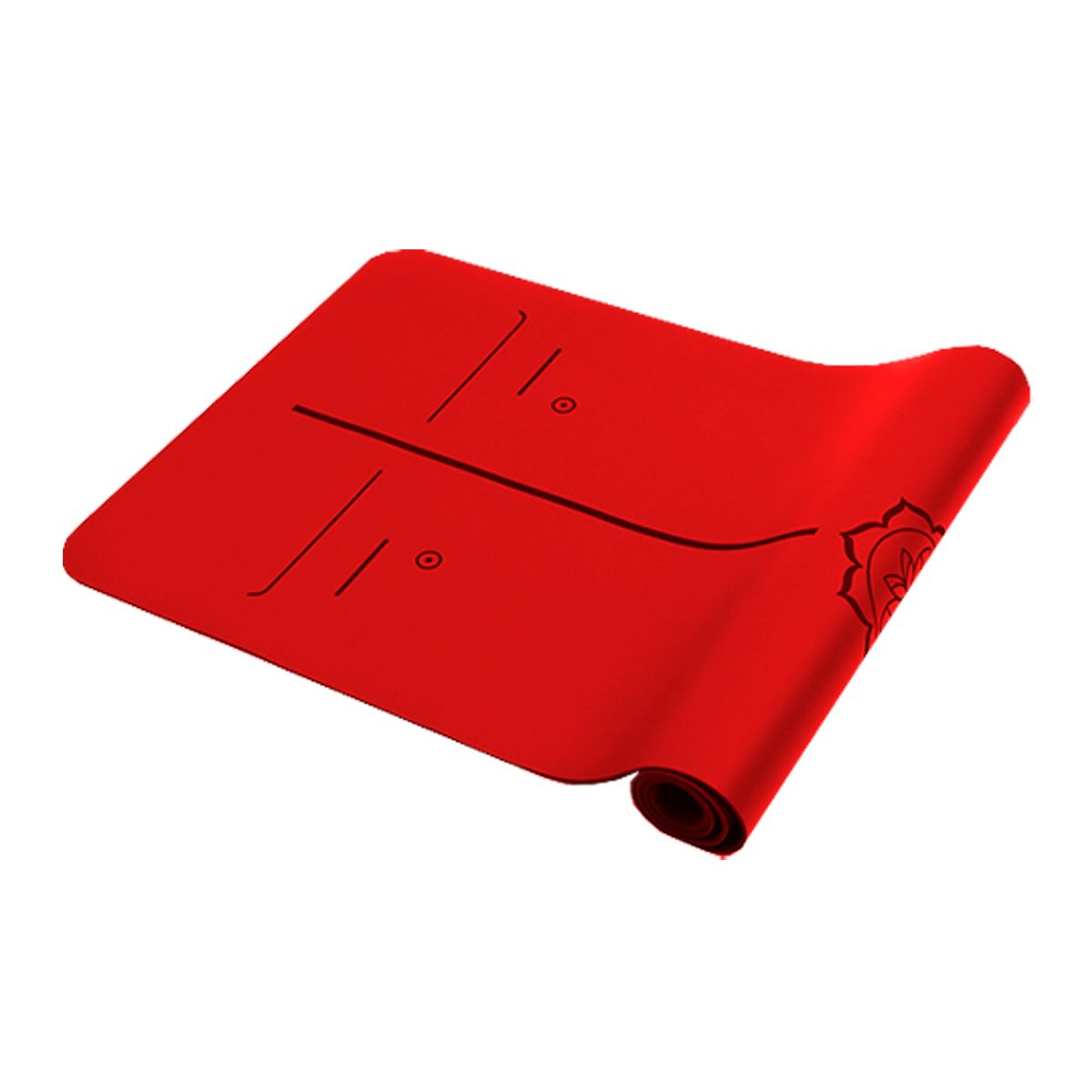 SDFIT - Mat de Yoga PU 5 mm Alta Calidad - Rojo