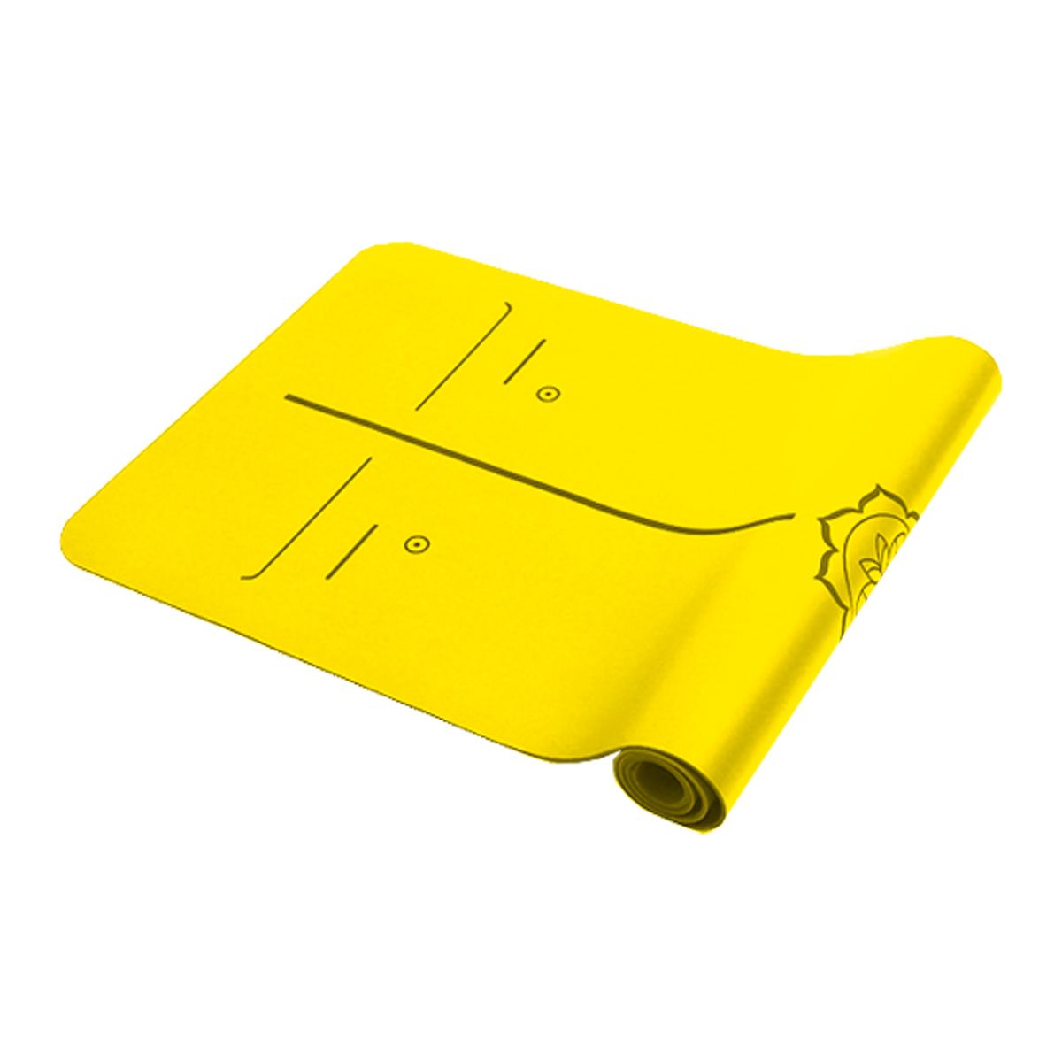 SDFIT - Mat de Yoga PU 5 mm Alta Calidad - Amarillo