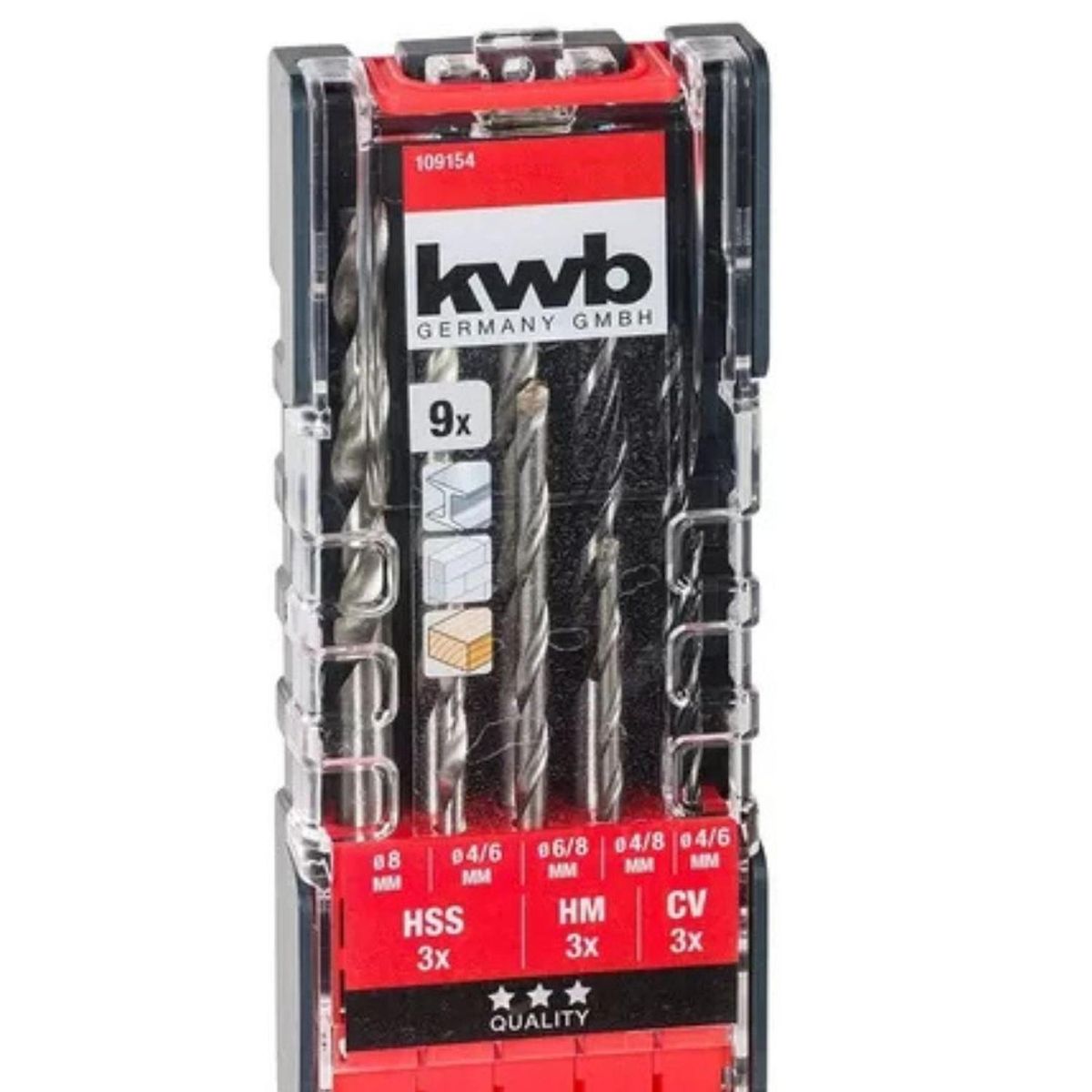 KWB - Juego De Brocas Combinadas 9pzas Kwb