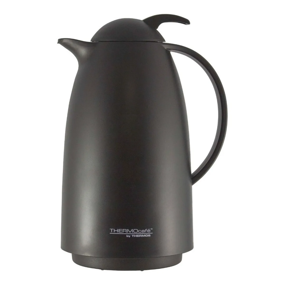 THERMOS - JARRA BOTELLA VIDRIO 1L THERMOCAFE NEGRA