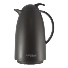 THERMOS - JARRA BOTELLA VIDRIO 1L THERMOCAFE NEGRA
