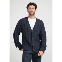 PERRY ELLIS - Sweater Hombre Cardigan Navy