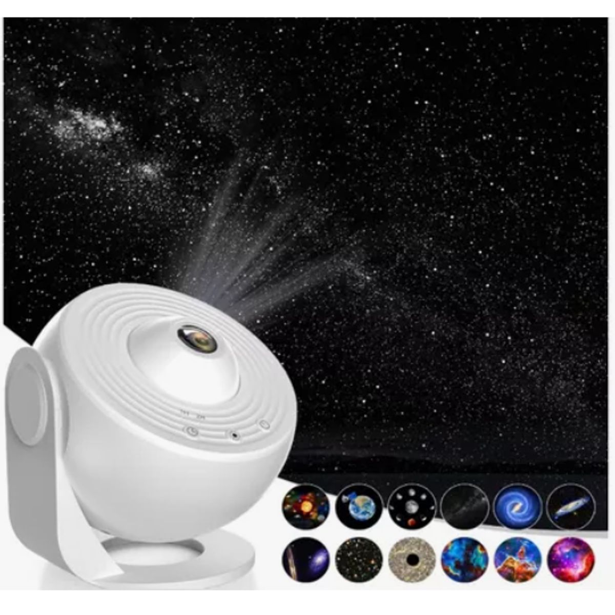 GENERICO - Proyector Galaxia Led Luz Nocturna Estrellada Con 12 Discos