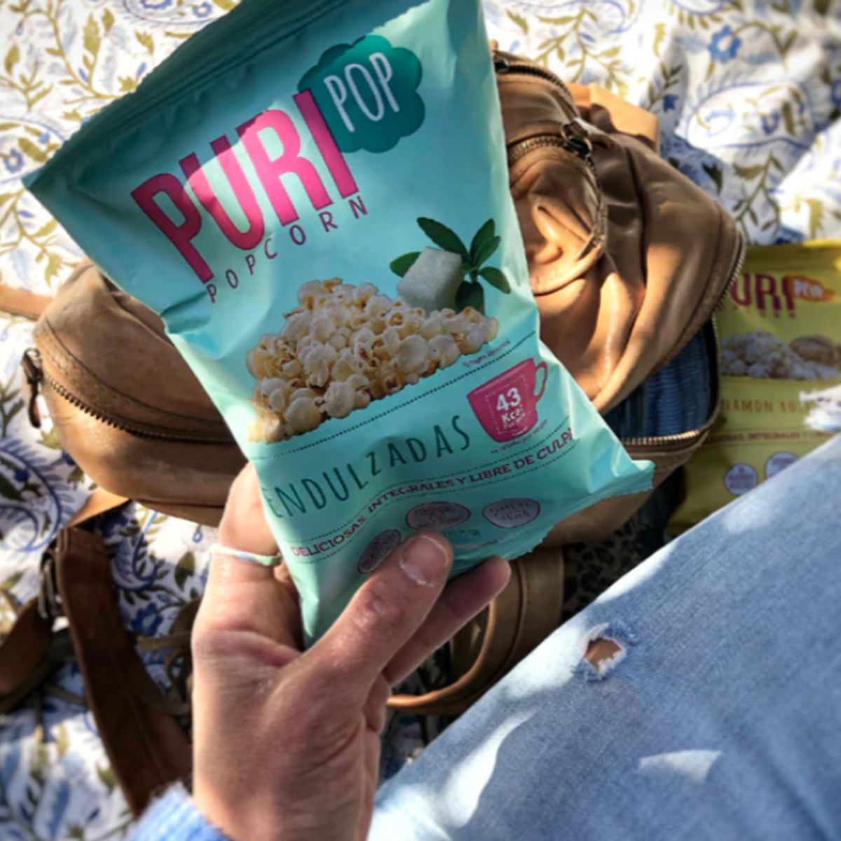 PURI POP - 20 Cabritas Puripop Popcorn Formato Individual Endulzada