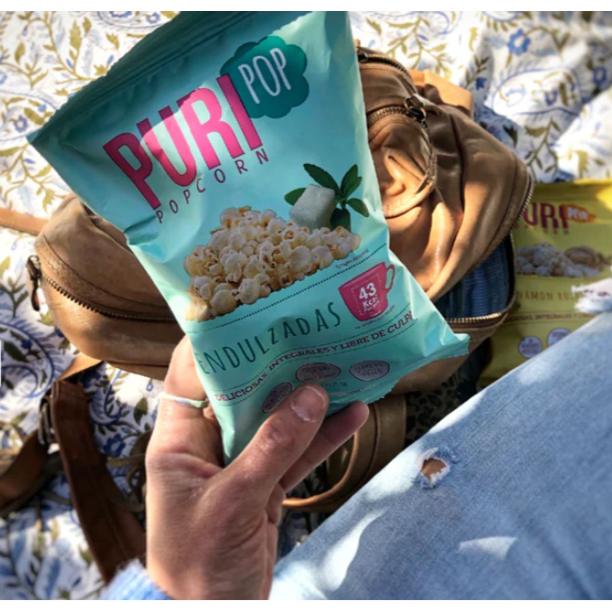 PURI POP - 20 Cabritas Puripop Popcorn Formato Individual Endulzada