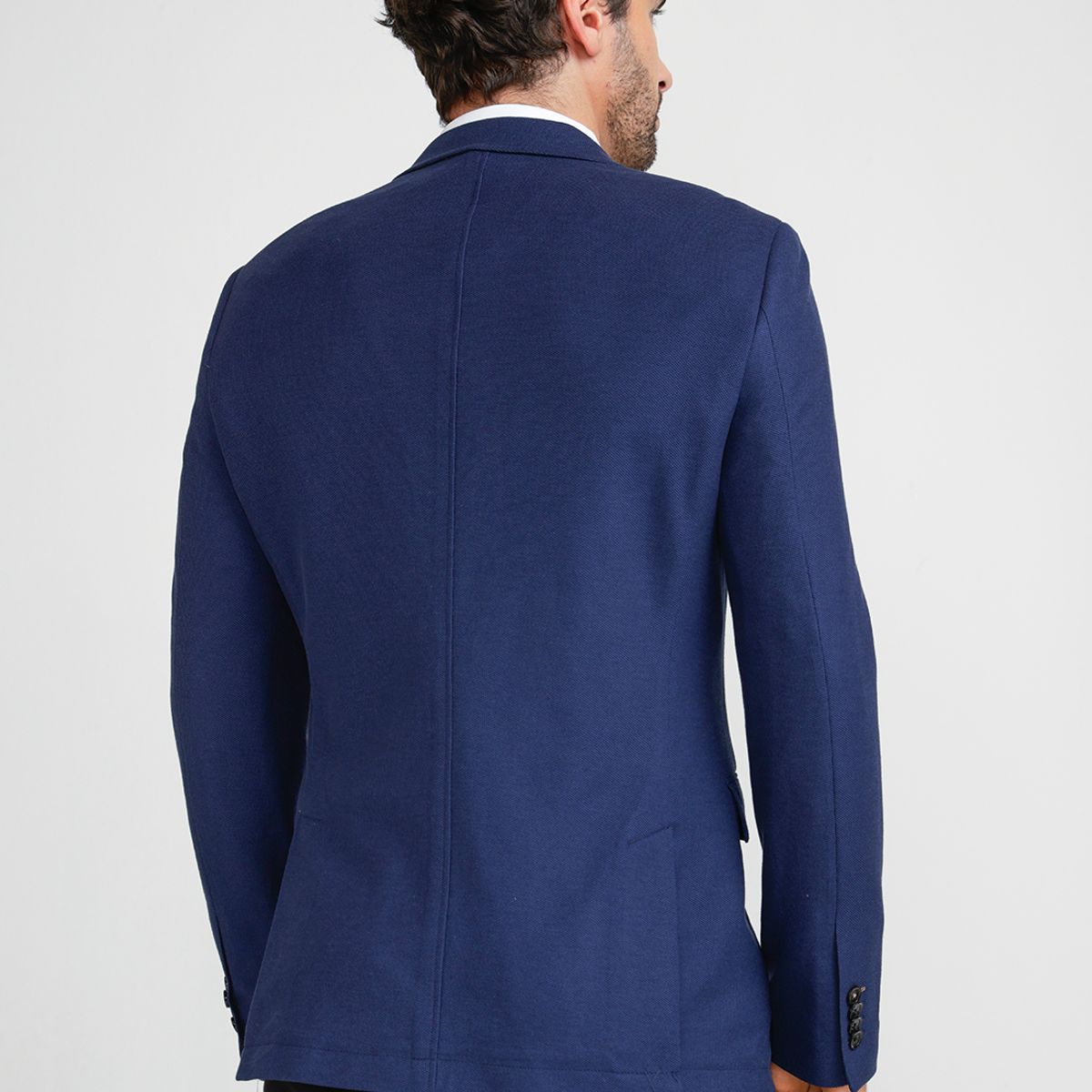 PERRY ELLIS - Chaqueta Hombre Stretch Azul