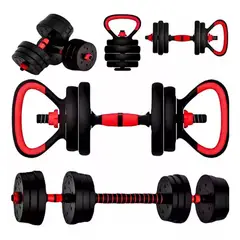 SHOP EHOME BAG - Set Mancuernas Barra Ajustables 20 Kg 3 En 1