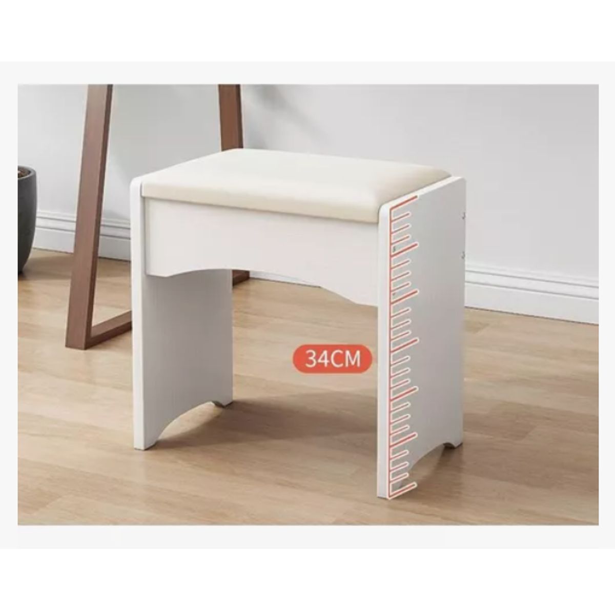 IDEEHOUSE - Sillas Para Maquillaje Silla Moderna Tocador De Madera 33 Cm