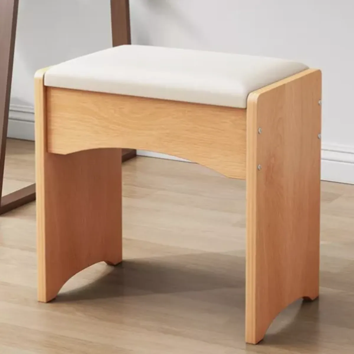 IDEEHOUSE - Sillas Para Maquillaje Silla Moderna Tocador De Madera 33 Cm