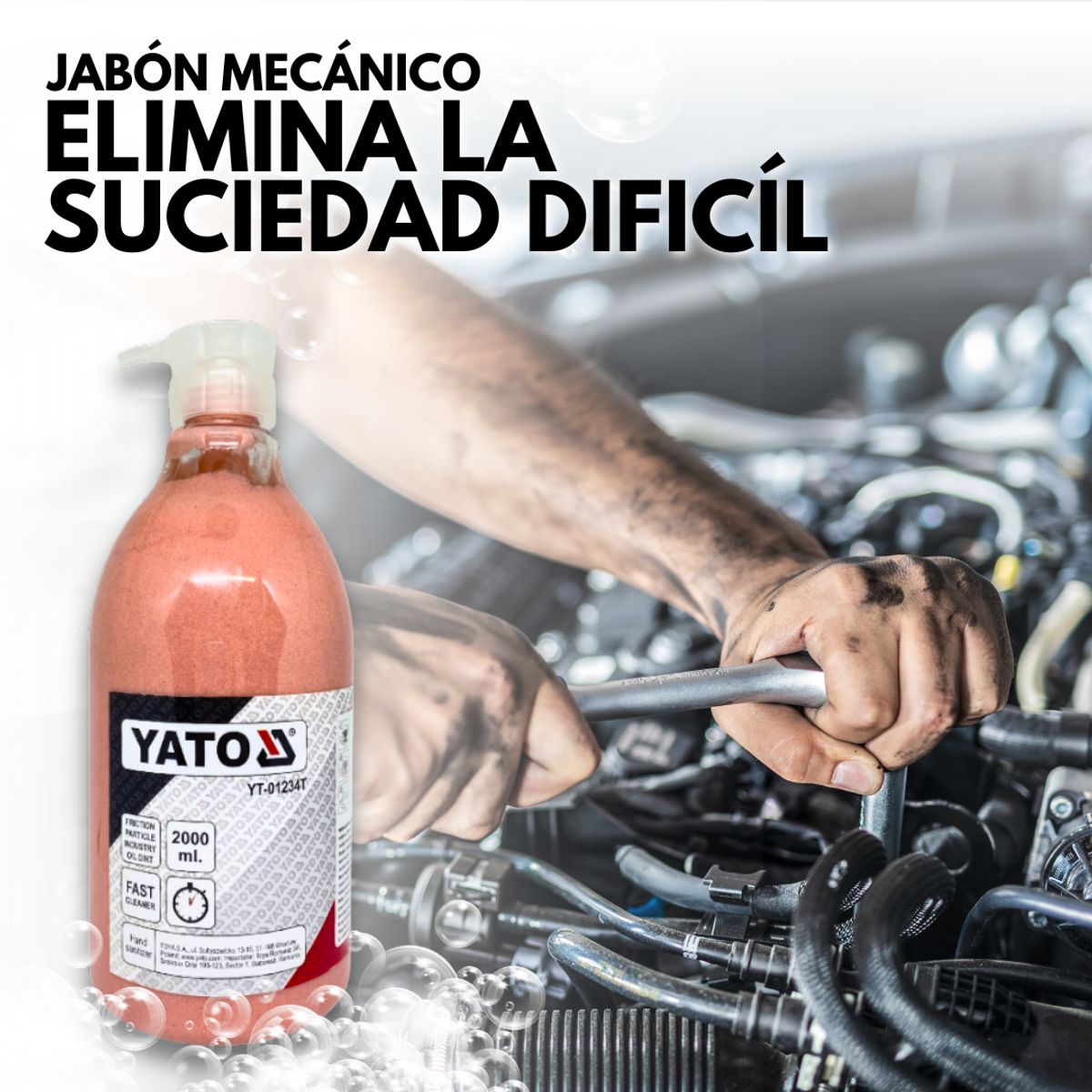 YATO - Jabón Mecánico Profesional Yato 2 Lts