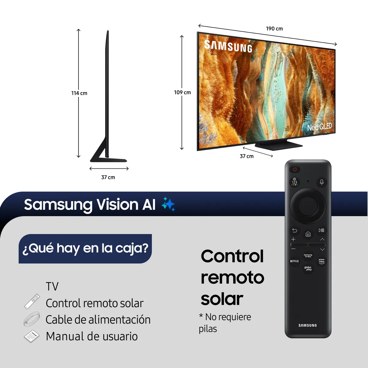 SAMSUNG - 85 Neo QLED 4K QN70F Vision AI Smart TV 2025