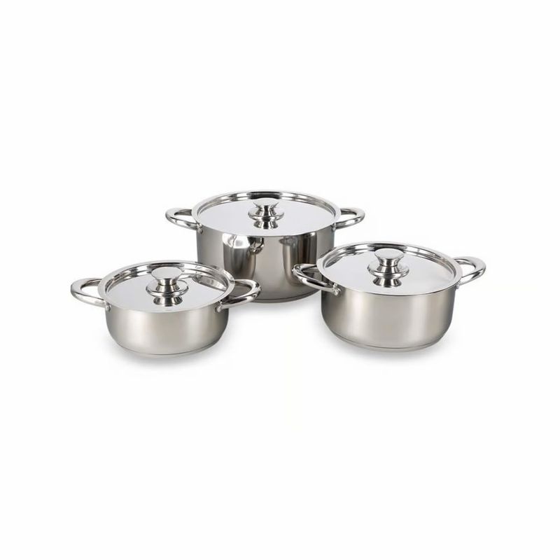 WENS - BATERIA 6 PIEZAS ACERO INOXIDABLE