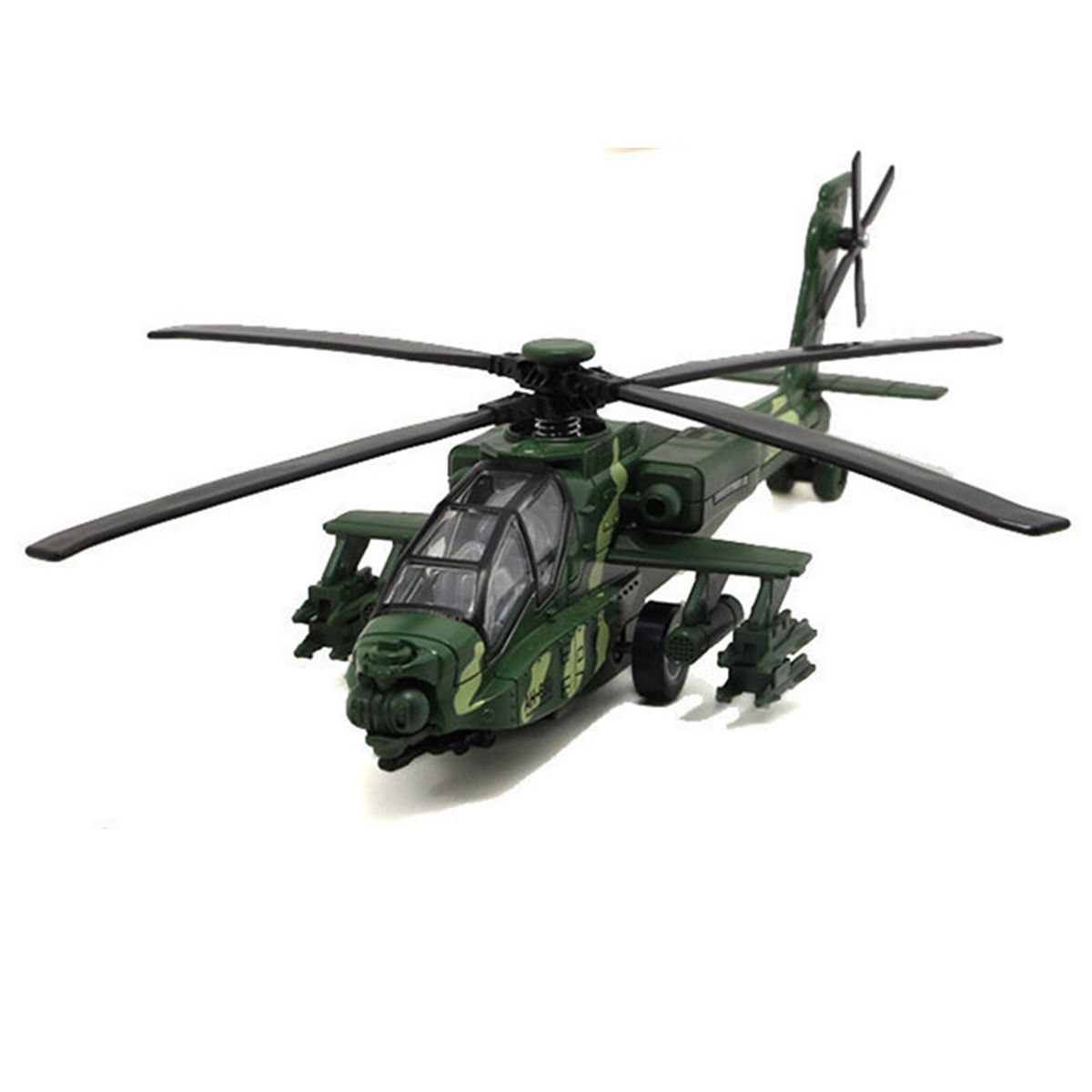 TIOZONEY - Helicóptero de juguete Apache