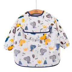 GENERICO - Delantal Babero Impermeable Manga Larga Bebe Niño 1-3 años