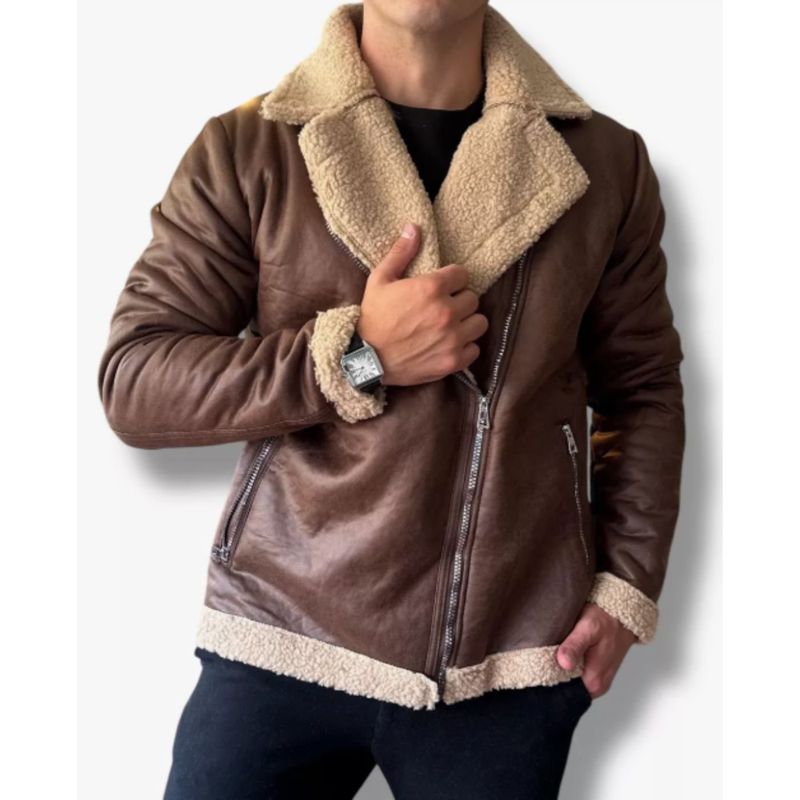 MPROPIA - Chaqueta Piloto Hombre Chiporro Cierres Tendencia 7583.